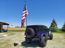 Load image into Gallery viewer, 11FT RV Flag Pole Carbon Fiber Flagpole 4-Section Long Pole (1.46 Inch, Black)- HIBLE