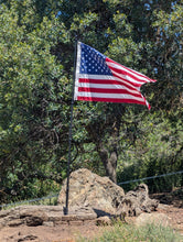 Load image into Gallery viewer, 11FT RV Flag Pole Carbon Fiber Flagpole 4-Section Long Pole (1.46 Inch, Black)- HIBLE