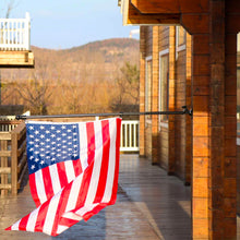 Load image into Gallery viewer, 6 ft Black Wall Mounted Flag Pole Kit For House