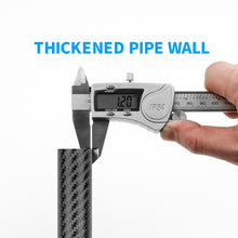 Load image into Gallery viewer, 【Sale! One More Section】Carbon Fiber 6FT Flag Pole For House No Flag No Bracket (1" Diameter, Black)- HIBLE