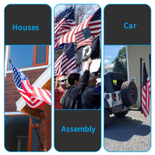 Load image into Gallery viewer, 6ft House Flag Poles with Tangle Free Spinning Grommets