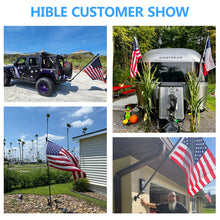 Load image into Gallery viewer, HIBLE Carbon Fiber Black Flag Pole - Real Customer Show - 100% Real Strong Carbon Pole!
