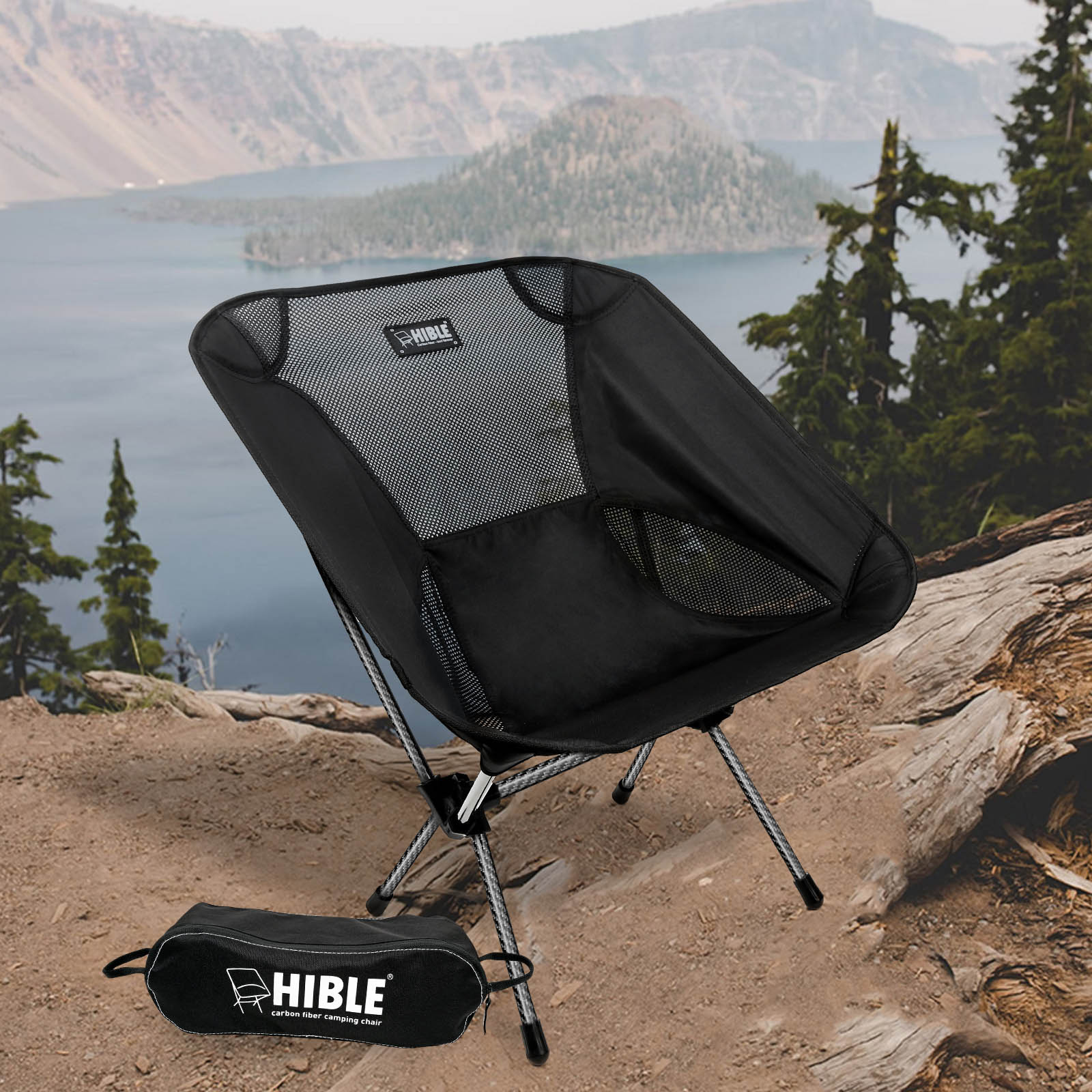camping chair Carbon Fiber Folding Camping Chair, Ultra-Light Portable Camp Chair