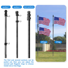 Load image into Gallery viewer, American flag pole 1.5&quot; flag pole for house garden yard
