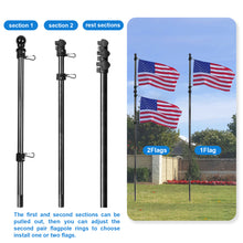 Load image into Gallery viewer, American flag pole 1.5" flag pole for house garden yard