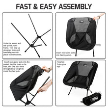 Load image into Gallery viewer, How To Install The HIBLE Carbon Fiber Camping Chairs
