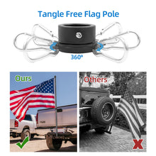 Load image into Gallery viewer, HIBLE 6FT Carbon Fiber Jeep Flag Pole With Tangle Free Flag Pole Rings