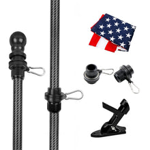 Load image into Gallery viewer, Flag Pole for House with American Flag-Black Flagpole Kit