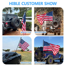 Load image into Gallery viewer, Black Carbon Fiber Flag Pole Black Flag Pole House, Truck, Tard, RV, SUV