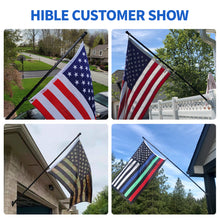 Load image into Gallery viewer, Carbon Fiber Black Flagpole 5/6/7/8/10FT Flag Pole For House (1&quot; Diameter, Black)- HIBLE

