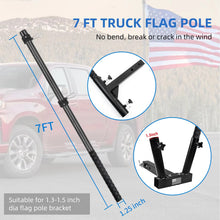 Load image into Gallery viewer, 7FT Carbon Fiber Flag Pole Only, Fit 1.3-1.5 Inch Hitch Mount