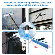 Load image into Gallery viewer, 20FT Window Washing, Glass Cleaning Kits with Extension Pole, Brush, Soap Dispenser, Water Hose, Faucet Quick