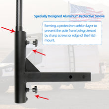 Load image into Gallery viewer, HIBLE RV Flag Pole 11 FT Carbon Fiber Flag Pole for RV Ladder Mount