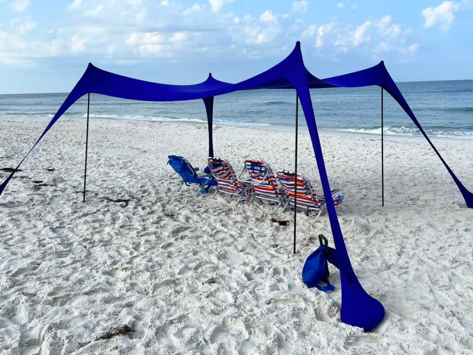 Pop Up Beach Tent Sun Shelter UPF50+, Outdoor Shade for Camping Trips,  Fishing, Backyard Fun or Picnics, 10*10FT 
