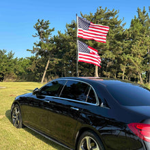 Load image into Gallery viewer, 16FT carbon fiber telescopic pole installed two flags