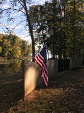 Load image into Gallery viewer, Carbon Fiber Flag Pole 6FT Flag Pole For House With Gray Bracket No Flag (1" Diameter, Silver)- HIBLE