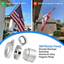 Load image into Gallery viewer, Aluminum Alloy Tangle Free Flag Pole Clips