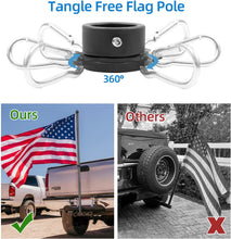 Load image into Gallery viewer, HIBLE 7FT Carbon Fiber Jeep Flag Pole With Tangle Free Flag Pole Rings
