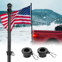Load image into Gallery viewer, HIBLE 5FT Single-piece black carbon fiber flag pole for vehicles
