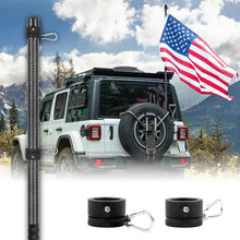 Load image into Gallery viewer, Carbon Fiber Flag Pole 5FT/6FT/7FT Flag Pole For Jeep, SUV, Truck, RV (Black) - HIBLE
