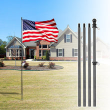 Load image into Gallery viewer, 10 FT Heavy Duty Flag pole | Carbon Fiber Flag Poles for Outside House Inground | Outdoor Flagpole Kit for Yard, Residential or Commercial | with 3x5 USA Flag
