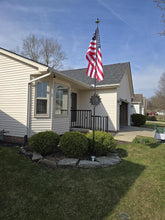 Load image into Gallery viewer, 16FT carbon fiber telescopic pole installed flag
