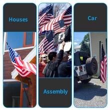 Load image into Gallery viewer, 6ft House Flag Poles with Tangle Free Spinning Grommets
