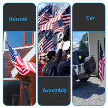 Load image into Gallery viewer, 5ft House Flag Poles with Tangle Free Spinning Grommets
