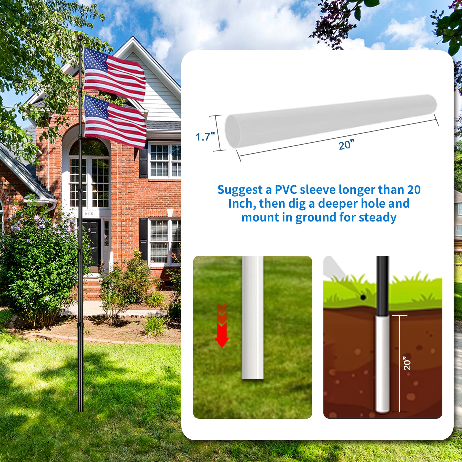 Flag Pole Pvc Pipe