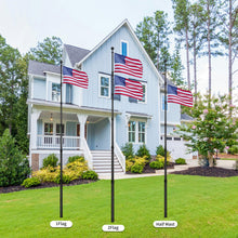 Load image into Gallery viewer, HIBLE 20 Feet Carbon Fiber Flag Pole Can fly Two Flags For Yard, Telescoping Flag Pole Inground with 2 Pairs Flag Pole Spinners
