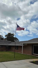 Load image into Gallery viewer, 11FT/12FT/16FT/20FT Carbon Fiber Flagpole Telescopic Pole For Yard/Garden/RV Flag Pole (Black)- HIBLE
