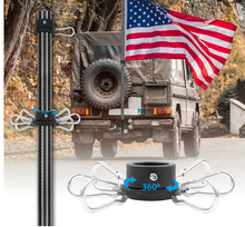 Load image into Gallery viewer, Tangle free flag pole for Jeep/Truck/Motorcycle
