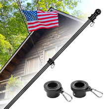 Load image into Gallery viewer, HIBLE Flag Pole for House Kit 7ft Carbon Fiber Flag Poles for Outside
