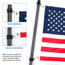 Load image into Gallery viewer, Flag Pole Rings, Flagpole Rings Aluminum Alloy 360° Rotating Anti Wrap Flag Mounting Spinning Ring Clips
