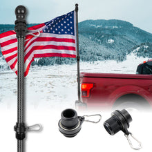 Load image into Gallery viewer, 5 Foot Carbon Fiber Flag Pole Strong Flag Pole for House, Boat, Truck, RV, Vehicle, SUV
