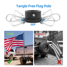 Load image into Gallery viewer, HIBLE 6FT Carbon Fiber Jeep Flag Pole With Tangle Free Flag Pole Rings
