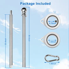 Load image into Gallery viewer, Flag Pole for Outside House 1 Inch Rust Free Flagpole with Smooth Bearings Spinners
