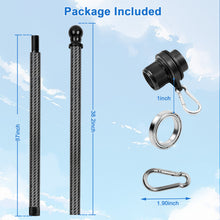 Load image into Gallery viewer, 1 Inch 6FT Strong Weather Resistant Flag Pole with Tangle Free Spinners
