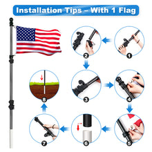 Load image into Gallery viewer, how to install a HIBLE carbon fiber flag pole
