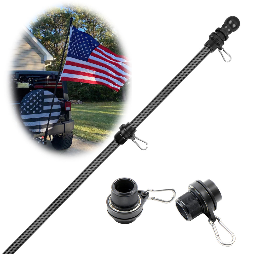 6ft carbon fiber flagpole strong pole