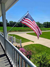 Load image into Gallery viewer, Carbon Fiber Flag Pole 5FT/6FT/7FT/8FT Flagpole For House (1" Diameter, Silver)- HIBLE

