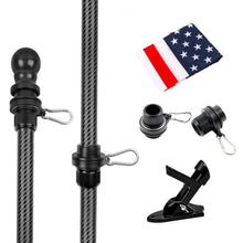 Load image into Gallery viewer, 6FT American Flagpole Kit For House Carbon Fiber Heavy Duty Flag Pole
