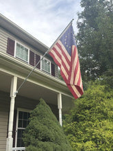 Load image into Gallery viewer, Carbon Fiber Silver Flagpole 6FT/7FT/8FT Flag Pole For House With New Bracket (1" Diameter, Silver) - HIBLE

