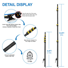 Load image into Gallery viewer, Cleaning Tool kit with Telescopic Pole, Brush, Soap Dispenser, Water Hose, Faucet Quick Connector
