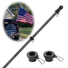 Load image into Gallery viewer, 6FT Flagpole for American Flag - 1 inch Flag Pole Professional Carbon Fiber Flag Pole for House Garden Yard
