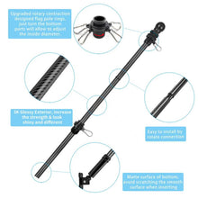 Load image into Gallery viewer, Carbon Fiber Spinning Pole (Black) - Spinning Tangle-Free Flag Pole for Home, Porch, Business, Commercial
