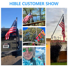 Load image into Gallery viewer, HIBLE Carbon Fiber Black Flag Pole - Real Customer Show - People Love HIBLE!
