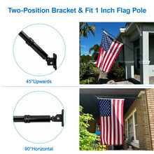 Load image into Gallery viewer, Aluminum Alloy Flag Pole Bracket Strong &amp; Rust Free Rotary Contraction Design Flag Pole Mount
