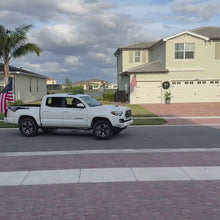 Load and play video in Gallery viewer, Carbon Fiber Flag Pole 5FT One-piece Flag Pole For SUV, Truck, RV (1" Diameter, Black) - HIBLE
