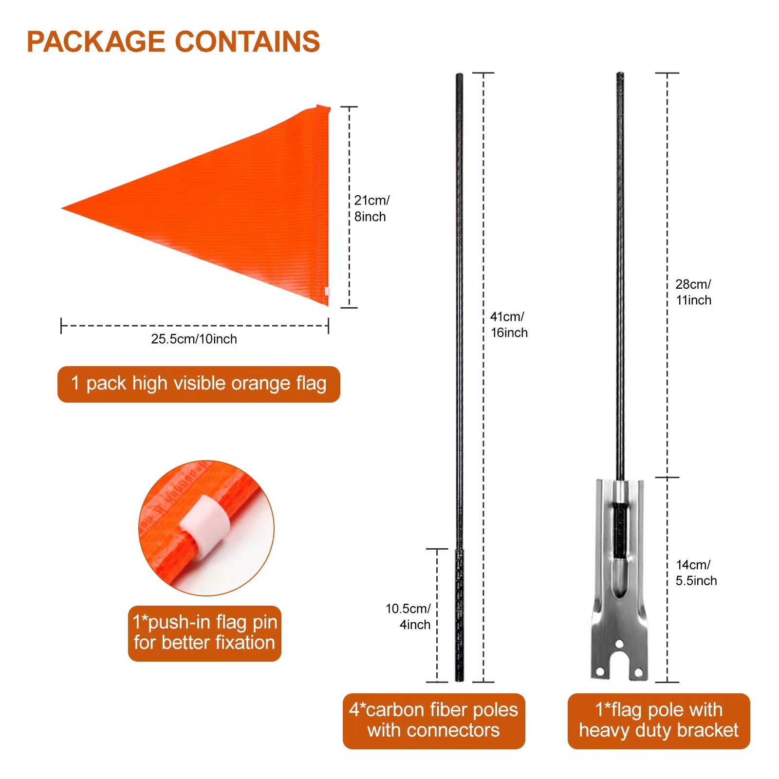 Orange Safety Flag on a Pole | Premium AI-generated image Orange Safety Flag on a Pole | Premium AI-generated image